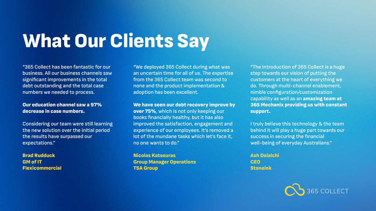 screenshot of 365 Collect